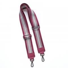 Taschengurt Streifen Glitzer 5 cm Beere silber wei, Beere Leder, silber