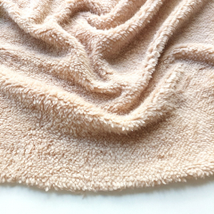 Teddyfleece Stoff Teddyfell Lammfellimitat flauschig weich elastisch, beige