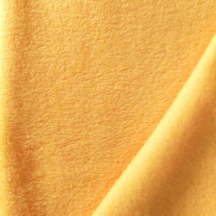 RESTSTÜCK 64 cm Fleecestoff Lambskin uni, (dotter) gelb