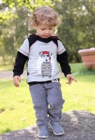 Jerseystoff uni, schwarz