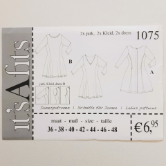 1075 Damenkleid 2 Varianten, Schnittmuster it´s A fits