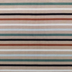 Jerseystoff Streifen, dunkelmint braun beige