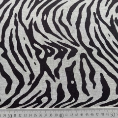 Jerseystoff Zebramuster Animal Print, schwarz grauweiß