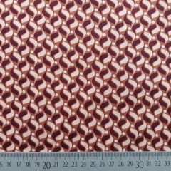 Viskose Twillstoff Blusenstoff  mit Stretch grafisches Muster, terracotta bordeaux