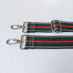 Taschengurt Streifen 3,8 cm italienischer Look -  schwarz wei grn rot