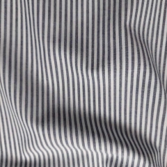 Baumwollstoff Streifen 3 mm garngefrbt, dunkelblau weiss