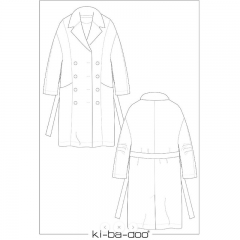Papierschnittmuster Mantel Hannah Trenchcoat Ki-BA-DOO