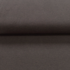 Jersey Stoff meliert, schwarz dunkelbraun