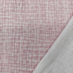 Musselin Stoff Double Gauze Batik Gitternetz, altrosa