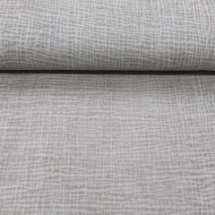 RESTSTCK 25 cm Musselin Stoff Double Gauze Batik Gitternetz, taupe