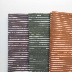 Jerseystoff Streifen blurry stripes, weiss matt dunkelbraun