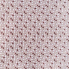 Baumwollstoff kleine Punkte, beige wei braun auf altrosa