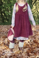Feincord Stoff Babycord uni, burgundy