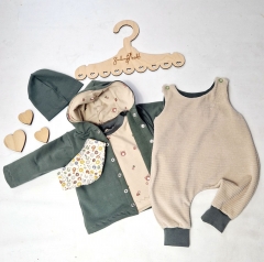 Sweatstoff angeraut uni, army grn