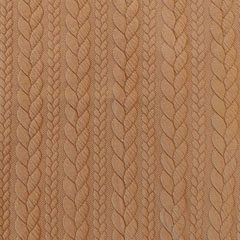 Jacquardjersey Stoff Zopfmuster,camel