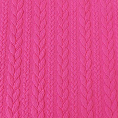 Jacquardjersey Stoff Zopfmuster,pink