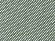 Dekostoff Jacquard diagonale Streifen Doubleface, natur grn