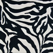 Dekosamt Stoff Zebramuster Animal Print,schwarz cremeweiß