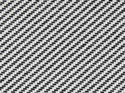 RESTSTÜCK 20 cm Outdoorstoff Dralon® Teflon diagonale Linien, creme schwarz
