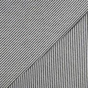 Outdoorstoff Dralon Teflon diagonale Linien, creme schwarz