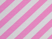 Dekostoff diagonale Streifen, hellpink wei