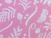 Baumwolle Ranken & Bltter, rosa