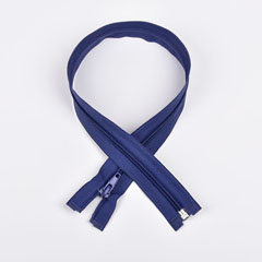 Reißverschluss teilbar 50 cm, dunkles jeansblau