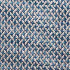 Outdoorstoff Teflon Kreuzmuster Weave, blau natur