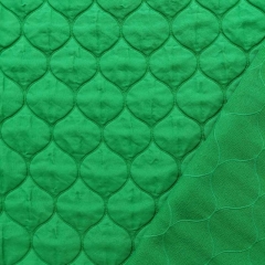 RESTSTÜCK 1,3m Steppstoff Tropfen 3-lagig uni, grün (classic green)