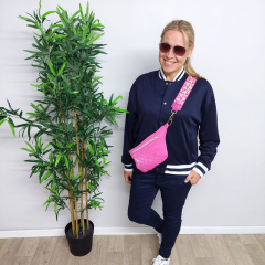 Blouson Stoff Techno Stoff Jackenstoff uni, mattes pink
