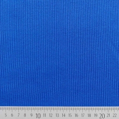 Strickstoff Baumwolle Rippenstrick uni, kobaltblau