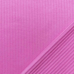 Rippenjersey Stoff uni, mattes pink