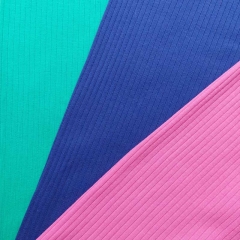 Rippenjersey Stoff uni, mattes pink
