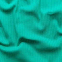 Rippenjersey Stoff uni, Tiffany grn
