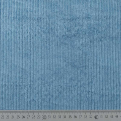 Breitcord Stoff Meterware uni, rauchblau