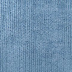 Breitcord Stoff Meterware uni, rauchblau