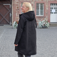 Baumwoll Twill Trenchcoat Stoff Stretch, rostbraun