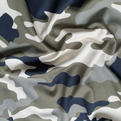 Funktionsjerseystoff Camouflage Sport Jersey, khaki creme schwarz