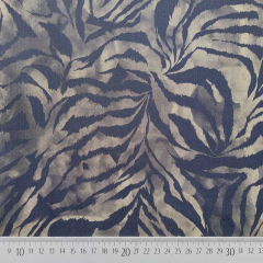 Funktionsjerseystoff Sport Jersey Animal Print, khaki schwarz