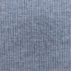 Halbleinen Leinen Baumwolle schmale Streifen, weiß indigoblau
