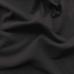 RESTSTCK 71 cm Polo Piqu Stoff Poloshirt Stoff Baumwolle uni, schwarz