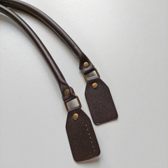 Taschenhenkel Kunstleder 63,5 cm eckig zum Annhen, dunkelbraun