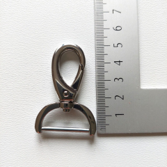 Karabinerhaken Metall 2,6 cm hochwertig hochglnzend, silber