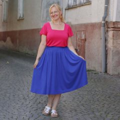 Viskose Jersey Stoff uni, hot pink