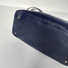 Kunstleder Lederimitat elegante Narbung Taschenherstellung, dunkelblau