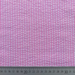 Seersucker Stoff Streifen, pink weiß