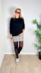 Wildlederimitat Schlangenmuster Snake Print, hellbeige grau