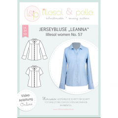 Papierschnittmuster Jersey Bluse LEANNA Damen Lillesol&Pelle No 57