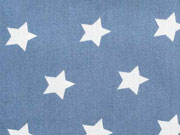 weie Sterne 2cm auf jeansblau