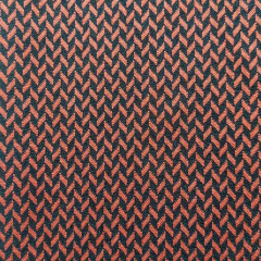 Jacquard Stoff Fischgrtmuster, rostbraun schwarz